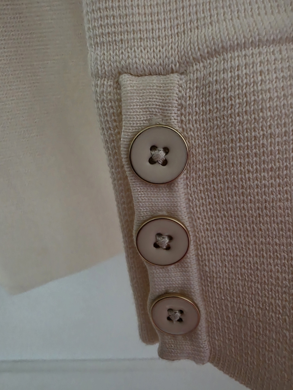 NWT Talbots Cream Ponte Knit Blazer Jacket - Classic 3 Button Front XL - Picture 5 of 7
